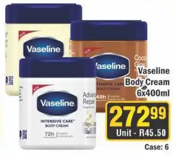 J&E Cash and Carry Vaseline Body Cream offer