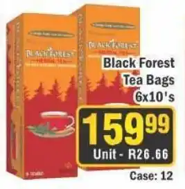 J&E Cash and Carry Black Forest Tea Bags offer