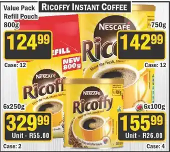 J&E Cash and Carry Nescafe Ricoffy Instant Coffee offer