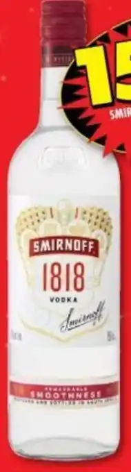 Shoprite Liquor Smirnoff 1818 original/ infusions vodka offer