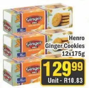 J&E Cash and Carry Henro Ginger Cookies offer