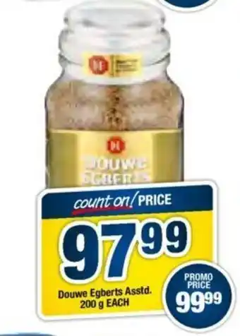 OK Foods Douwe Egberts Asstd 200g each offer