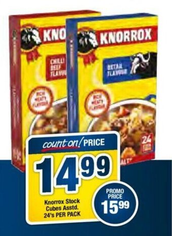 OK Foods Knorrox Stock Cubes Asstd 24's per pack offer
