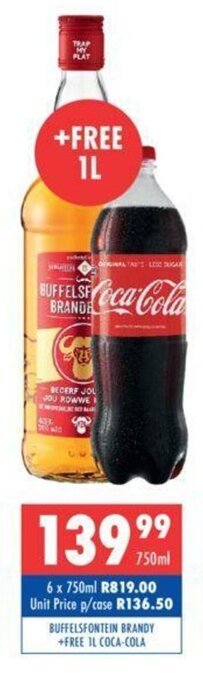 Ultra Liquors Buffelsfontein Brandy 750ml offer