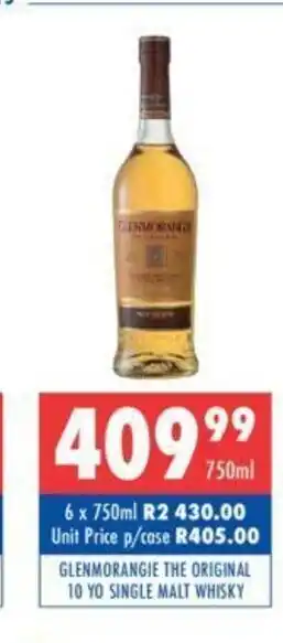 Ultra Liquors Glenmorangie The Original 10 YO Single Malt Whisky 750ml offer