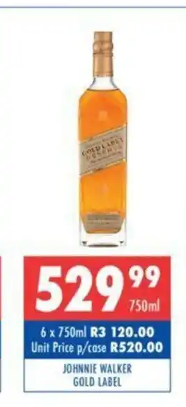 Ultra Liquors Johnnie Walker Gold Label offer