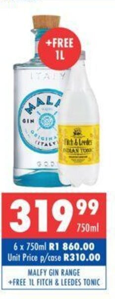 Ultra Liquors Malfy Gin Range 750ml offer