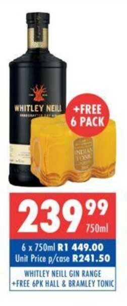 Ultra Liquors Whitley neill Gin Range 750ml offer