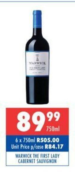 Warwick The First Lady Cabernet Sauvignon 750ml