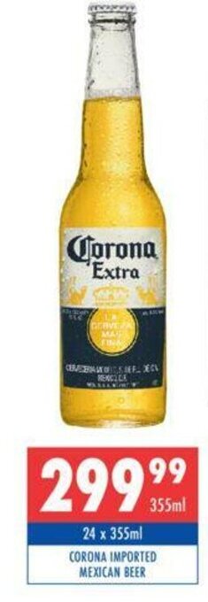 Ultra Liquors Corona Imported Mexican Beer 24 x 355ml offer