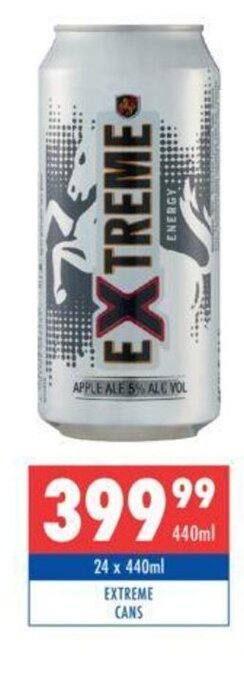 Ultra Liquors Extreme Cans 24 x 440ml offer