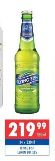 Ultra Liquors Flying Fish Lemon Bottles 24 x 330ml offer