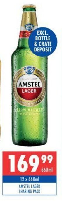 Ultra Liquors Amstel Lager Sharing Pack 12 x 660ml offer