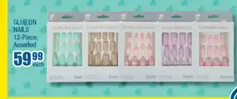 Glue On Nails 12-Piece Assorted