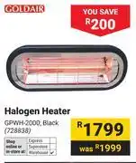 Builders Warehouse Goldair Halogen Heater offer