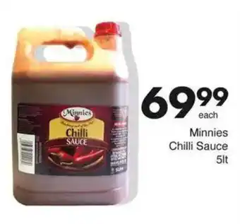 Save Minnies Chilli Sauce offer