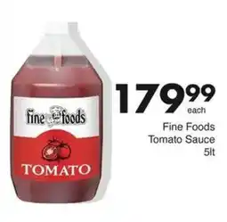 Save Fine Foods Tomato Sauce offer