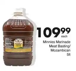 Save Minnies Marinade Meat Basting/ Mozambican offer