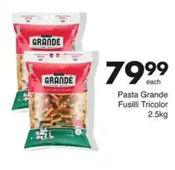 Save Pasta Grande Fusilli Tricolor offer