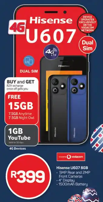 Pick n Pay Hypermarket Hisense U607 8GB offer