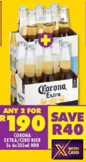 Shoprite Corona extra/cero beer nrb offer