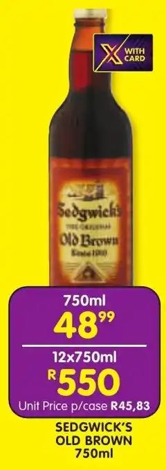 Shoprite Liquor Sedgwick's old brown offer