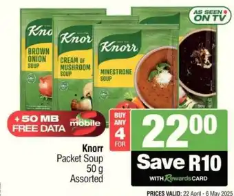Spar Knorr Packet Soup offer