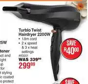 Dis-Chem Carmen Turblo Twist Hairdryer 2200W offer