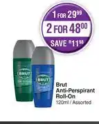 Dis-Chem Brut Anti Perspirant Roll On Assorted-120ml offer