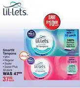 Dis-Chem Lil-lets Smartfit Tampons-Each offer