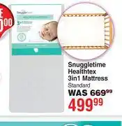 Dis-Chem Snuggletime Healthtex 3 In 1 Mattress Standard offer