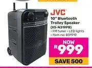 Game JVC 10 Bluetooth Trolley Speaker XS-N319PB offer