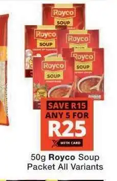 Checkers Royco Soup Packet offer