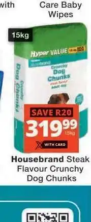 Checkers Housebrand Steak Flavour Crunchy Dog Chunks offer