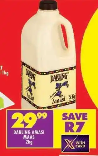 Shoprite DARLING AMASI MAAS 2kg offer