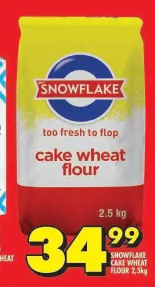 Shoprite Snowflake Cake Wheat Flour 2.5kg offer