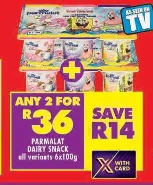 Shoprite PARMALAT DAIRY SNACK offer