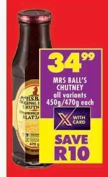Shoprite MRS BALL'S CHUTNEY offer