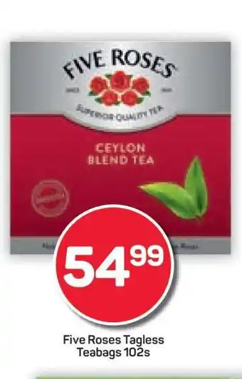 Pick n Pay Hypermarket Five Roses Tagless Teabags 102s offer