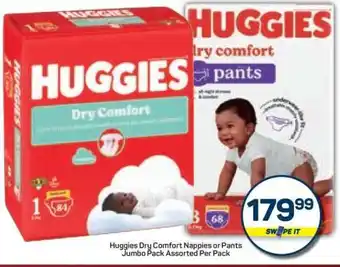 Pick n Pay Hypermarket Huggies Dry Comfort Nappies or Pants offer