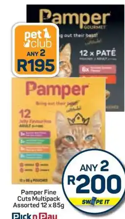 Pick n Pay Hypermarket Pamper Fine Cuts Multipack Assorted 12 x 85g offer