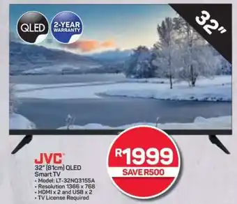 Pick n Pay Hypermarket JVC 32 QLED Smart TV offer