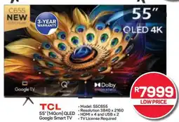 Pick n Pay Hypermarket TCL 55'' QLED Google Smart TV offer