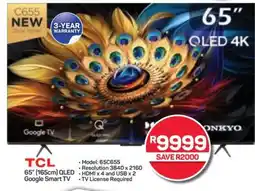 Pick n Pay Hypermarket TCL 65 (165cm) QLED Google Smart TV offer
