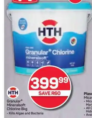 Pick n Pay Hypermarket HTH Granular Mineralsoft Chlorine 8kg offer