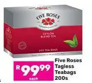 Game Five Roses Tagless Teabags-200s Each offer