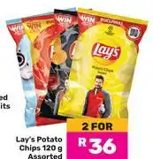 Game Lay's Potato Chips Assorted-For 2 x 120g offer