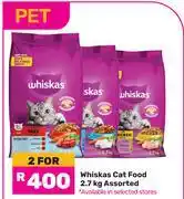 Game Whiskas Cat Food Assorted-For 2 x 2.7Kg offer