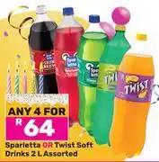Game Sparletta Or Twist Soft Drinks Assorted-For Any 4 x 2L offer
