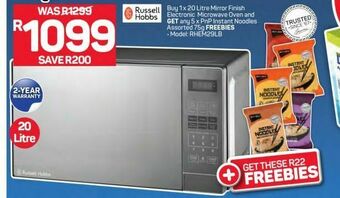 Pick n Pay Russell hobbs microwave oven offer